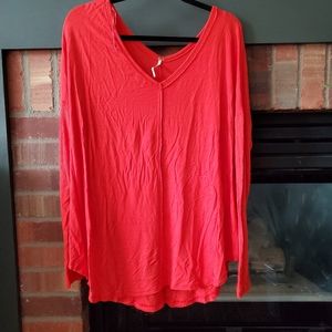 Free people coral tunic